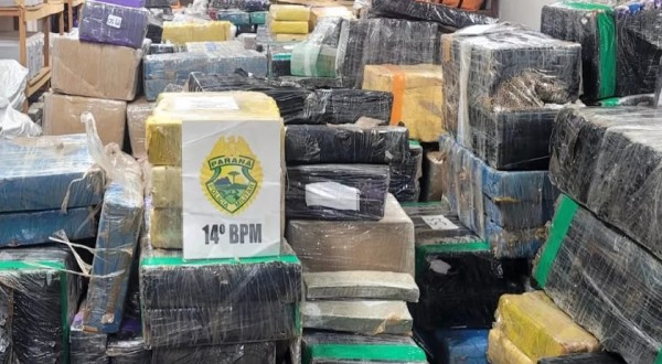 PM apreende mais de oito toneladas de maconha em Foz do Iguaçu