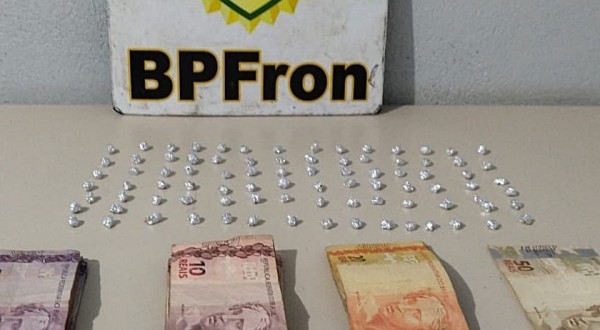 Homem é preso pela BPFRON com 88 pedras de crack em Santa Izabel do Oeste