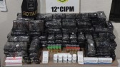 Polícia Militar apreende anabolizantes e medicamentos falsificados em abordagem na Rodovia 449 em Palmas/PR