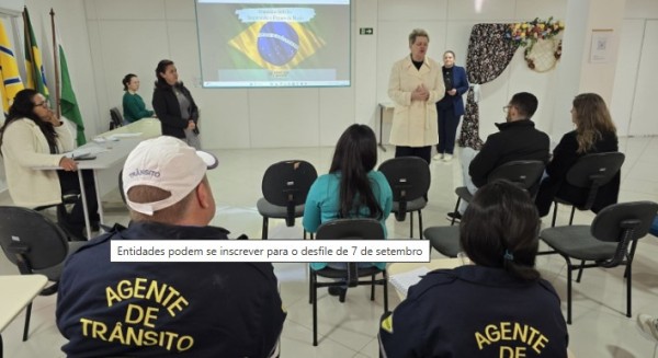 Entidades podem se inscrever para o desfile de 7 de setembro