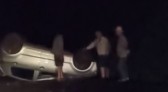 Capotamento na PRC-280 em Renascença deixa condutor ferido