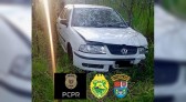 Carro furtado é recuperado após ação conjunta das policias Militar e Civil