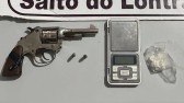 PM apreende arma, drogas e prende duas pessoas em Salto do Lontra