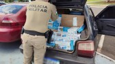 Polícia Militar realiza grande apreensão de cigarros contrabandeados em Santa Izabel do Oeste