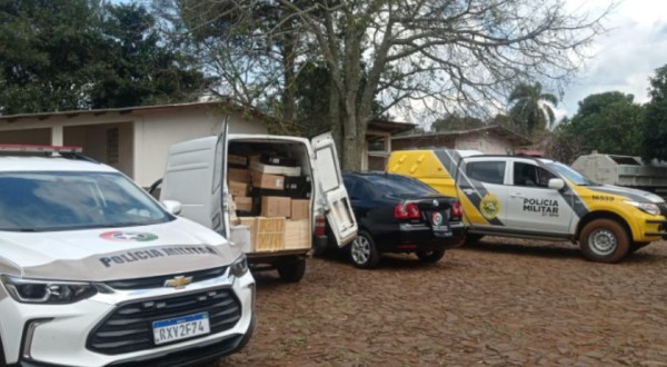 Ação conjunta das polícias do Paraná e Santa Catarina apreende carga de vinho
