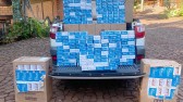 BPRv apreende veiculo e 1.100 pacotes de cigarros na comunidade de Barra Grande