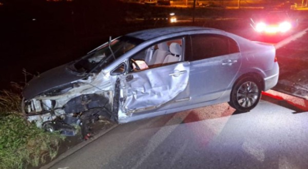 Homem é detido por embriaguez após causar acidente na PR 180