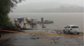 Veículo cai no Rio Uruguai e Bombeiros buscam vítimas