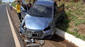 Família se envolve em acidente na BR 280 entre Idamar e Flor da Serra do Sul