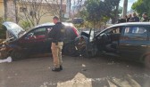 Duas pessoas ficam feridas após colisão no bairro Nossa Senhora Aparecida