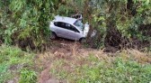 Acidente entre carro e caminhão na PR-158 deixa três pessoas feridas