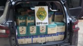 Polícia Militar apreende 2.676 frascos de desodorantes produtos de descaminho