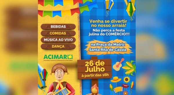 Acimar vai promover sábado uma grande festa caipira