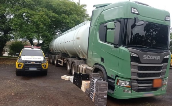 Caminhoneiro é flagrado com carga de vinho Argentino