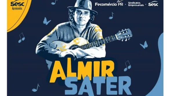 Dia 12, no teatro da Unisep, tem show com Almir Sater