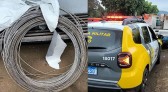 Homem é preso após furtar fios elétricos de caminhonete de empresa de serviços
