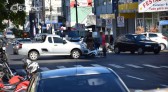 Acidente de trânsito é registrado no cruzamento da Av. Porto Alegre com a Av. Júlio de Assis