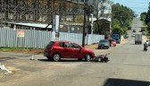 Homem fica ferido após colisão no Bairro Nossa Senhora Aparecida