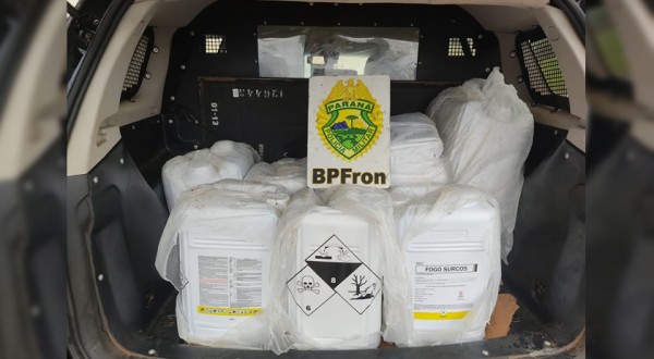 BPFRON apreende agrotóxicos contrabandeados