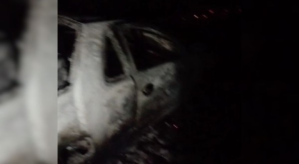 Veículo da Prefeitura de Capanema pega fogo e acaba incendiando plantação