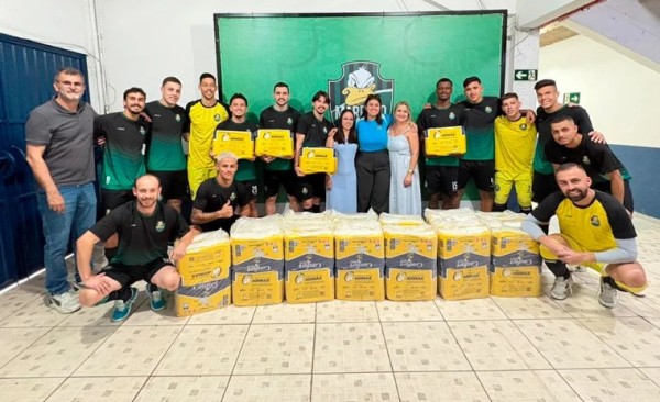Marreco Futsal destina mais 1.440 fraldas para a Casa de Apoio Irmão Cirilo