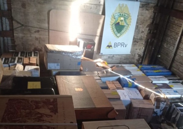 Carga de vinho argentino é apreendida durante operação