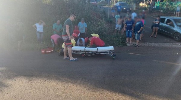 Atropelamento deixa criança com ferimentos graves