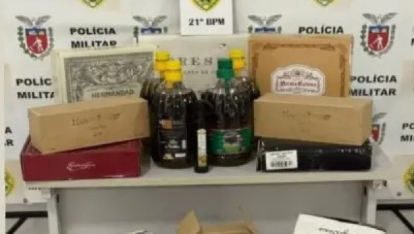 65 garrafas de vinho e azeites argentinos são apreendidos em operação conjunta