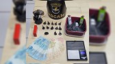 Polícia apreende drogas, dinheiro e celulares em abordagem a suspeito
