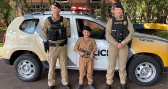 Policiais Militares participam de festa de aniversário de admirador da PM