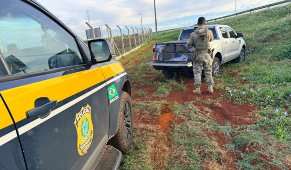 Perseguição termina com apreensão de quase 1 tonelada de maconha no Oeste do PR