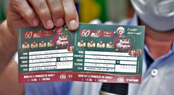 CDL de Beltrão realiza mais um sorteio do Natal Mágico