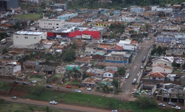 Simepar confirma três tornados na sexta-feira com ventos de até 330 km/h