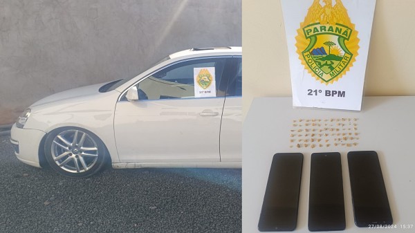 Polícia Militar prende três indivíduos e apreende drogas