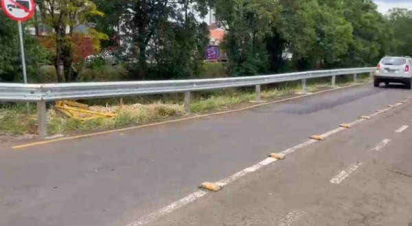 Autoridades instalam Guard Rail às margens do Rio Lonqueador em Francisco Beltrão