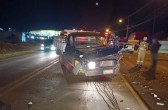 Três pessoas ficam feridas após colisão na Avenida Natalino Faust