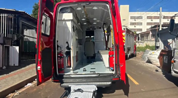 Equipes de socorro são acionadas para atender vítima de queda no bairro São Miguel