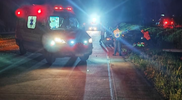 Acidente com três veículos na BR-163 em São José do Cedro 