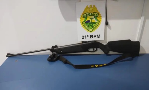 Homem é preso com arma ilegal após maltratar animais e agredir filha e companheira