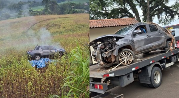 ROTAM apreende cigarros contrabandeados após condutor fugir e abandonar veículo em movimento