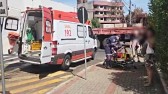 Colisão entre caminhonete e motocicleta deixa jovem ferido