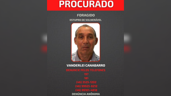 Polícia procura homem condenado por estupro