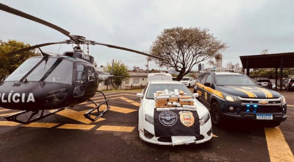 70 kg de maconha são aprendidos com jovem e adolescente de 14 anos