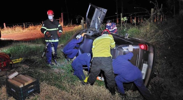 Homem fica ferido em grave acidente de trânsito na BR-280