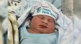 Recém-nascido com mais de 5Kg surpreende familiares e equipe médica