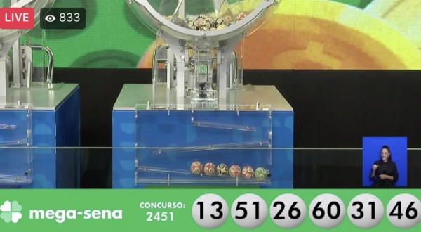 Uma única aposta fatura prêmio de R$26 milhões na Mega-Sena