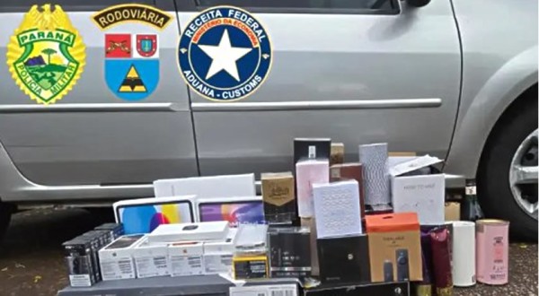 Carro carregado com mercadorias do Paraguai é apreendido durante operação