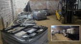 Polícia apreende carga de baterias e caminhão durante operação em galpão