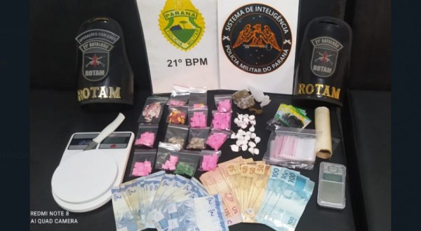 Casal é detido por tráfico de drogas
