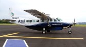 Avião da Azul decola em Beltrão em retorno de linha comercial